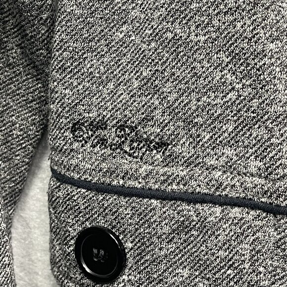 VonZipper Y2K Womens Medium Gray Hooded Peacoat Jacket Lightweight - Picture 3 of 6